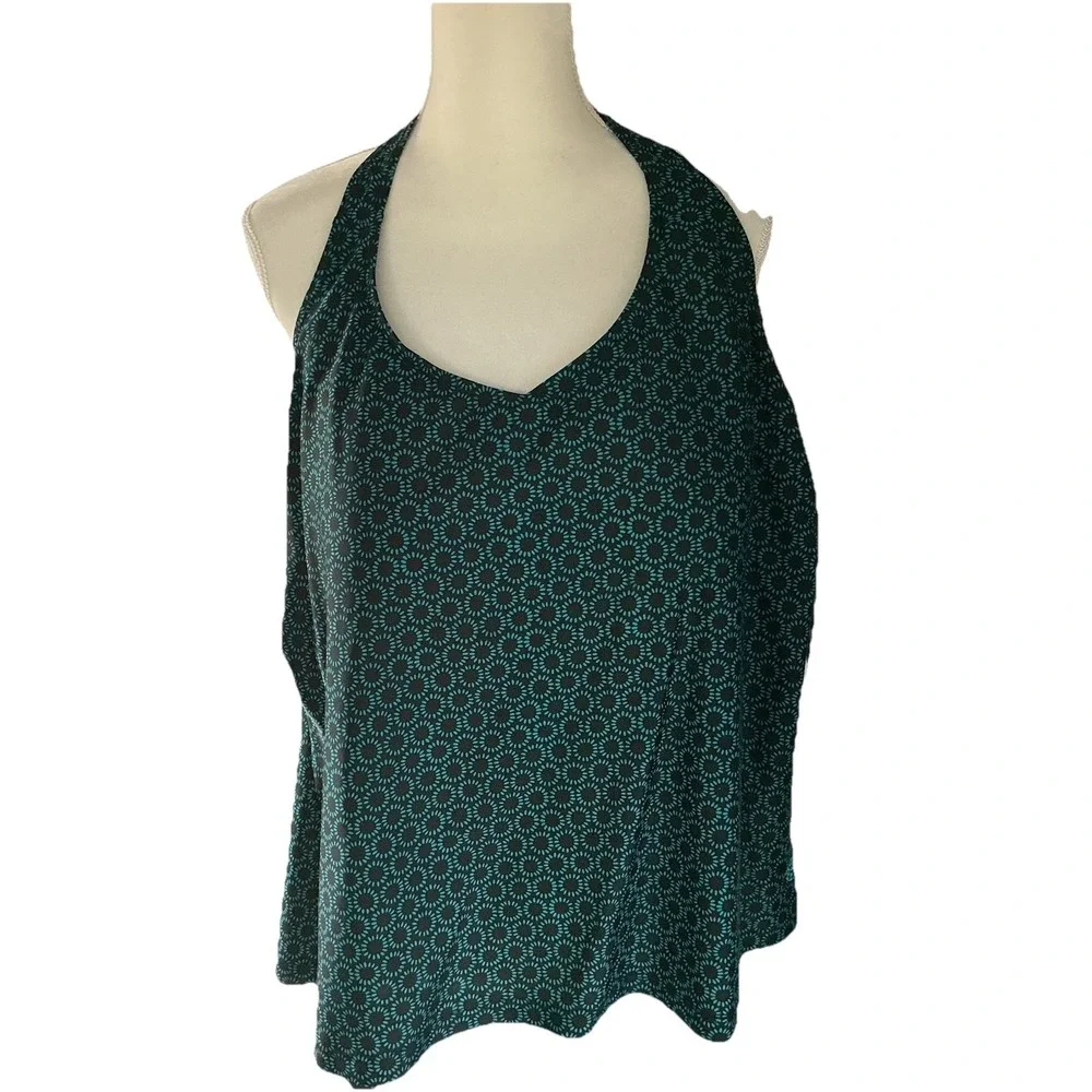 Swimsuits For All Women's 26 Green‎ Black Adjustable Straps Molded Cups Beach